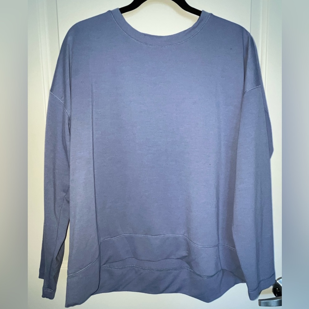 super soft and cozy periwinkle crew neck